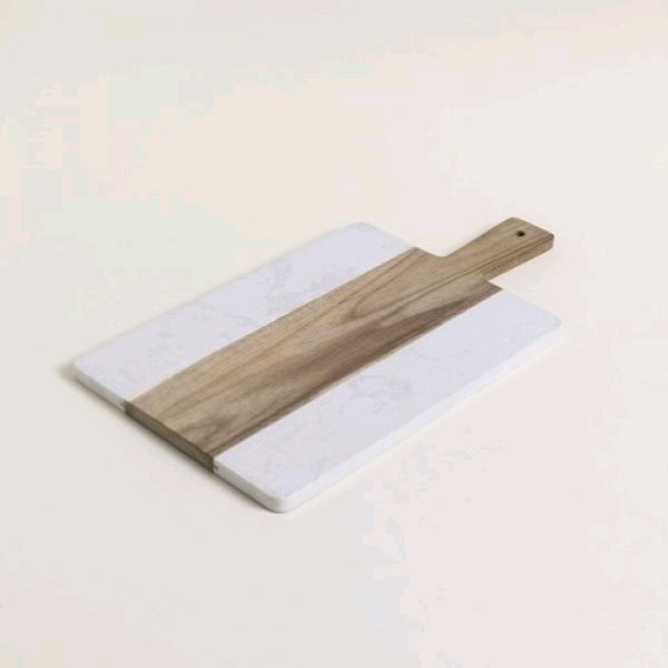 Tabla mármol y madera