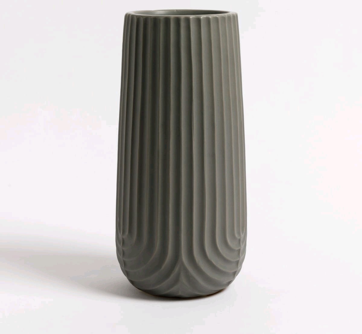 Florero rayas cerámica 