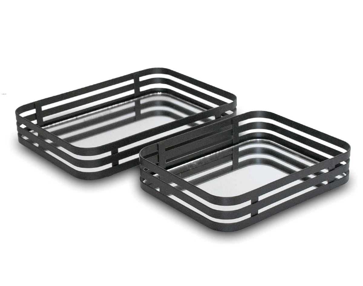 Bandeja Negra cuadrada 