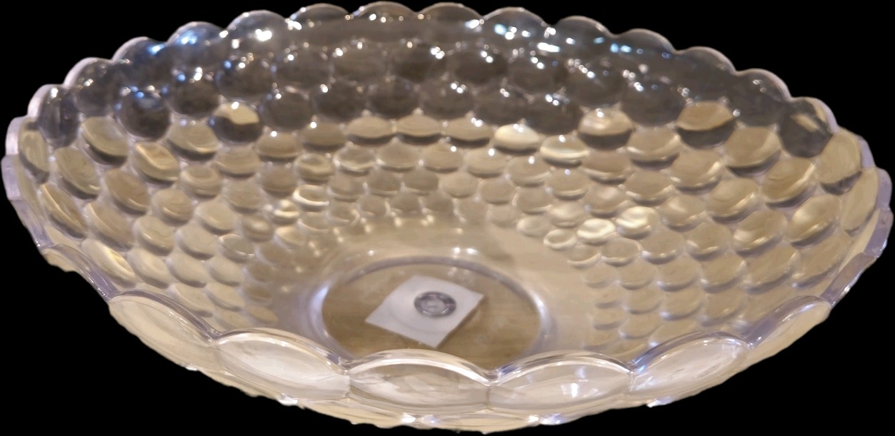 Bolw acril c/gotas alto borde irreg 30cm