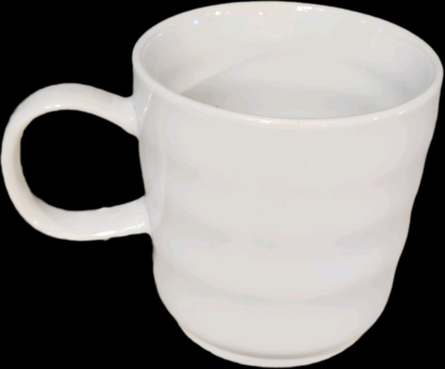Taza cerámica bco 400ml