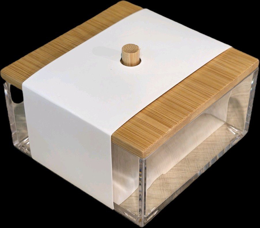 Cajita organizadora tapa bamboo