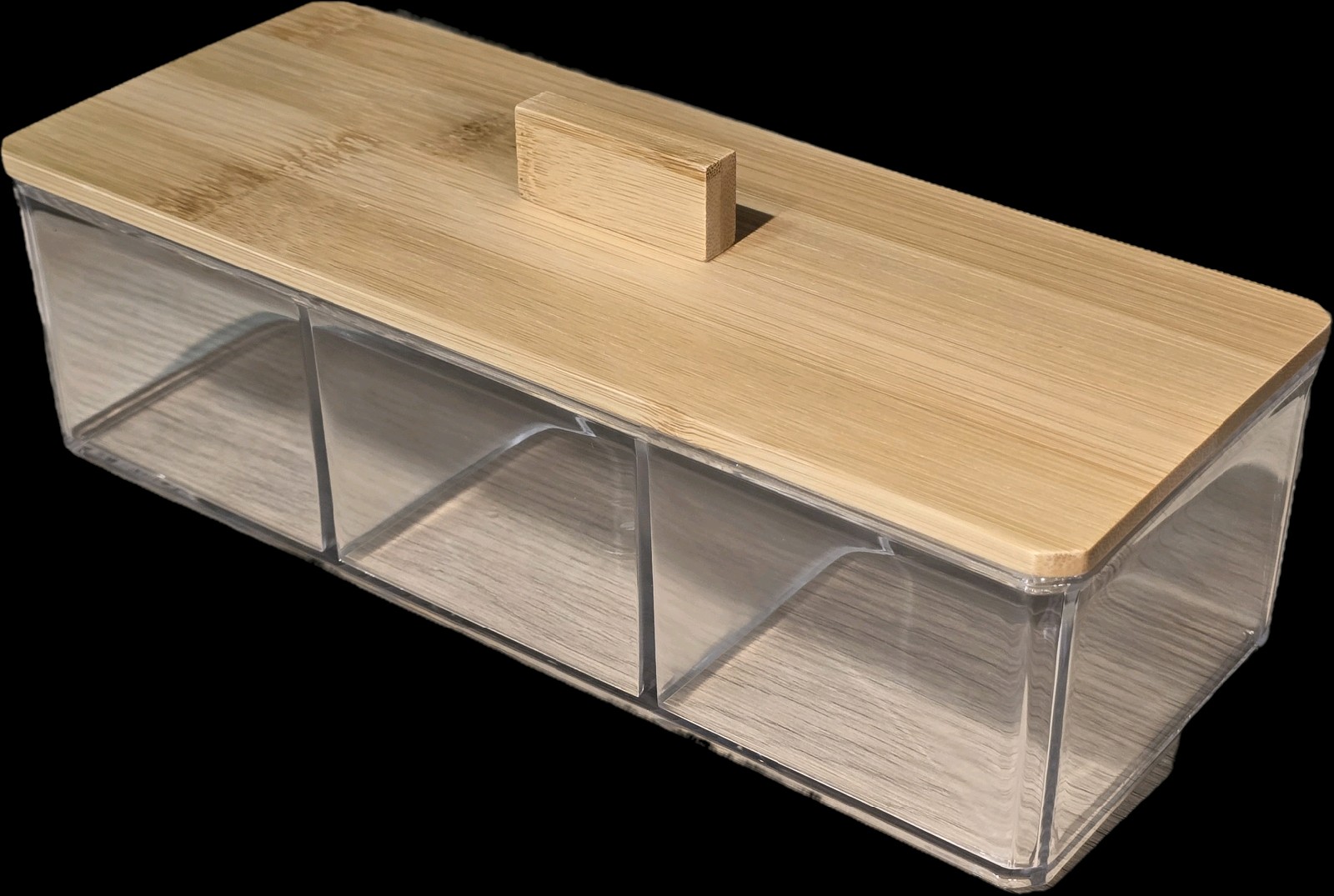 Cajita organizadora tapa bamboo