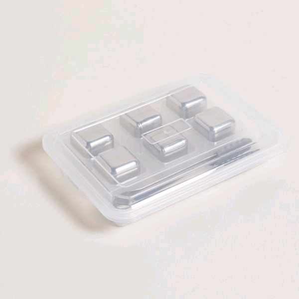 Set x6 hielos reutilizables + pinza 